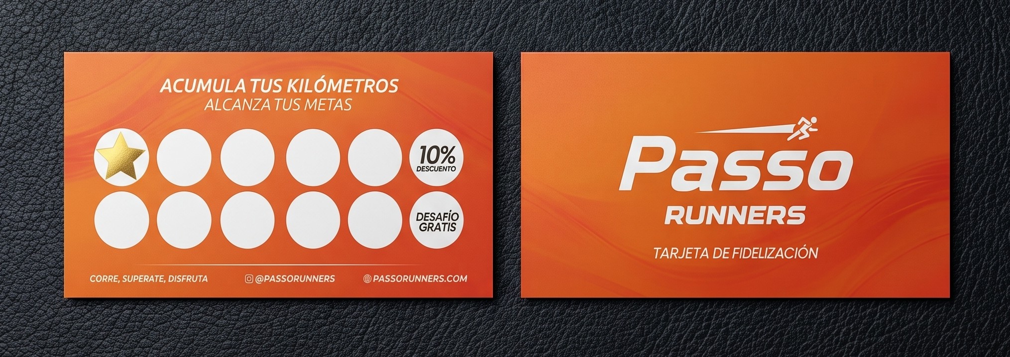 Tarjeta Passo Runners Club horizontal