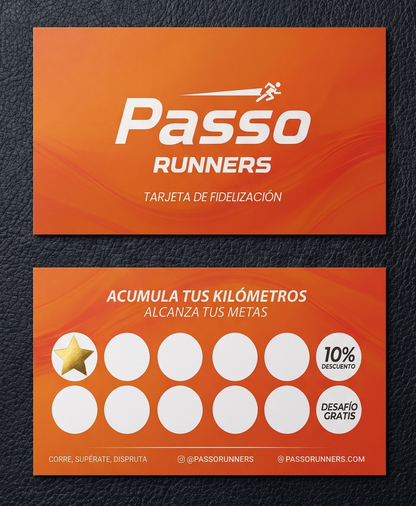 Tarjeta Passo Runners Club vertical